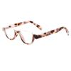 4 Pairs of Colorful Fashion Half Moon Frame Reading Glasses Spring Hinge Male and Female Readers (4 Pack Mix, 3.0) view 4