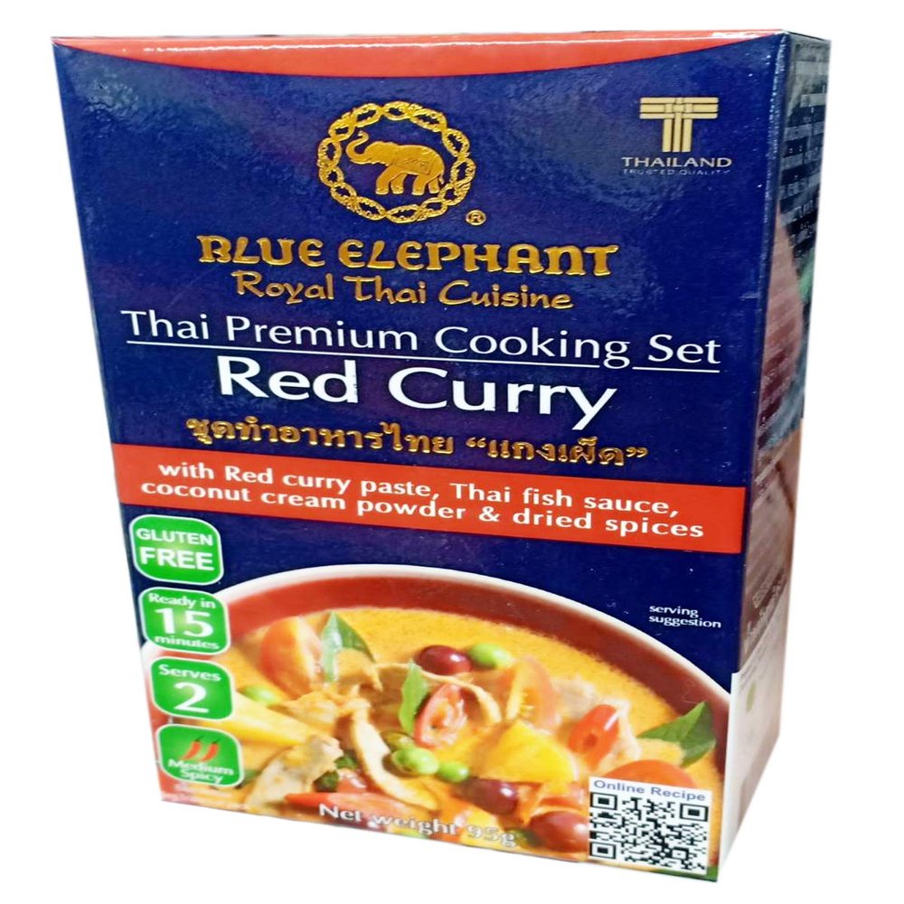 Blue Elephant brand Royal Thai Cuisine RED CURRY Cooking Set Wt. 95 g. // BENJAWAN shop