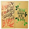 10 Pack Christmas Kraft Gift Boxes and Tissue Paper Bundle with Foil Designs (10 Pack) view 2