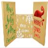 10 Pack Christmas Kraft Gift Boxes and Tissue Paper Bundle with Foil Designs (10 Pack) view 3