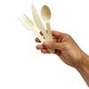 100 Count | KingSeal Disposable Birch Wood Cutlery Forks, Biodegradable and Earth Friendly, FSC Certified, 6 Inch Length - 1 Pack of 100 Forks view 4