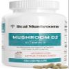 Real Mushrooms Vitamin D2 from Shiitake & Agaricus  Vegan Mushroom-Based D Supplement  Vitamins for Overall Wellness Support Organic, Non-GMO, 1000 IU  120 Count Functional Mushroom view 1