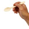 1000 Count | KingSeal Disposable Birch Wood Cutlery Spoons, Biodegradable and Earth Friendly, FSC Certified, 6.25 Inch Length, Bulk Pack - 10 Pack x 100 Spoons view 3