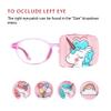 Astropic Cotton & Silk Eye Patch for Kids Glasses (Left Eye, Blue Hair Unicorn) view 4