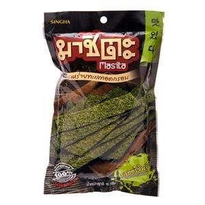 Masita, Fried Seaweed Snacks, Original Flavour, 16 g. [Pack of 4 pieces]