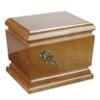 Remember Forever Wooden Cremation Ashes Urn for Adult Unique Memorial Funeral Ashes Urn Human Cremation Urn (Calla Lily) view 1