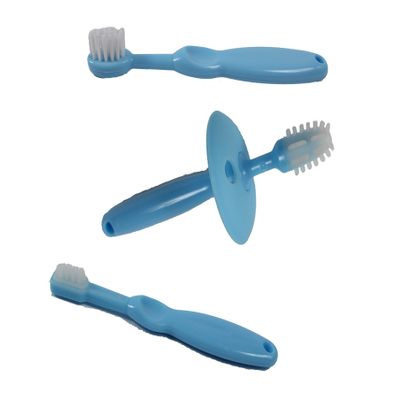 Sweetie Toothbrush Set (3 Pack)1-360 Silicone Baby Toothbrush Infant Training 2-Tooth Brush Age 0-2 Baby 3-Toothbrush, First Brush (Color May Vary)