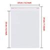 Borningfire 200 Pcs 6"x6" Square Clear Resealable Cello/Cellophane Bags Self Adhesive Sealing, Good for Bakery Candle Soap Cookie Candy Prints Card view 2