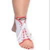 Maxar Canvas Ankle Brace (with Laces), Large, White with Red Trim, White with Red Trim, Large
