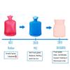 LeeBY Silicone Hot Water Bottle Microwave Heating with Knit Cover Hot Water Bag for Pain Relief, Kid Hot & Cold Therapy- Warm Gift for Birthday, Christmas, Exchange Party view 2