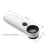 40X Handheld Magnifier Magnifying Glass Loupe Lens for Reading Jewelry Watch Repair Tool with 2 LED Light view 3