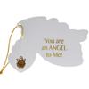 12 Angel Gift Tags with Antique Gold Angel Lapel Pins 'You are an Angel' (Pkg of 12) view 1