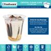 Freshware Plastic Cups [12 oz, 100-PCS] - Disposable Cold Drink Party Soda Cup, Crystal Clear PET view 2