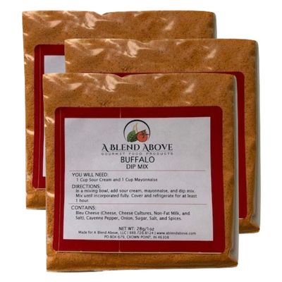 A Blend Above Buffalo Dip Mix Mixed Seasonings Packet, 1 oz (3 Pack)