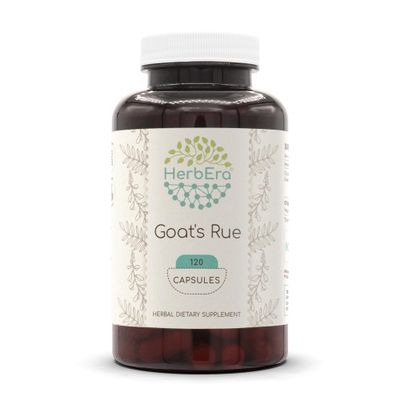 HerbEra Goat's Rue 120 Capsules, 400 mg, Goat's Rue (Galega officinalis) Dried Herb (120 Capsules)