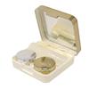 Honbay Fashion Travel Contact Lens Case Kit Mini Contact Lens Box with Mirror (Gold) view 3