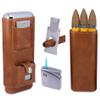 AMANCY Deluxe Portable 3 Holder Cigar Case Set With Lighter and Cutter Great Gift Kit view 1