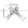 40 PCS Pull Bow,Medium, 4 Inches,Sparkling Bow, Wedding Decorations, Christmas Gift Ribbons, 40 pcs,Sparkling (Silver Stripe) view 3