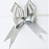 40 PCS Pull Bow,Medium, 4 Inches,Sparkling Bow, Wedding Decorations, Christmas Gift Ribbons, 40 pcs,Sparkling (Silver Stripe) view 4