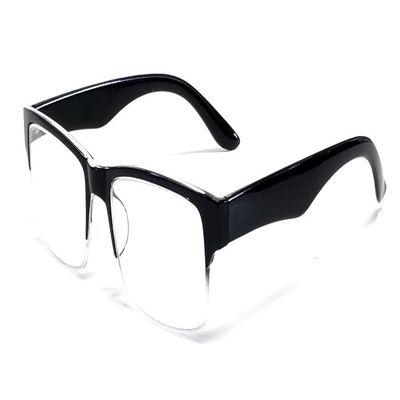 Calabria 6905 Rectangular Designer Reading Glasses +3.25 Black Men Women Semi Rimless Readers Classy Fashion Trendy Eyeglass