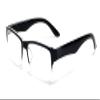 Calabria 6905 Rectangular Designer Reading Glasses +3.25 Black Men Women Semi Rimless Readers Classy Fashion Trendy Eyeglass view 1