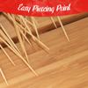 BambooMN Christmas Holiday Bamboo Party Picks - 5.9" - Pinetree, Reindeer, Snowman - 1,000 Units view 4
