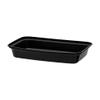 Cube Plastics CR-811BB Microwavable Black 12 Oz Container - 300 / CS view 1
