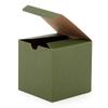 100ea - 5 X 5 X 3 Sage Kraft Tint Gift Box view 1