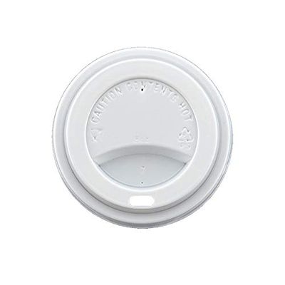 1000ea - 8 Oz White Plastic Lid