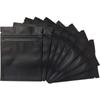 100 Pack Smell Proof Bags 3 x 4 Inch Resealable Mylar Bags Foil Pouch Bag Flat Bag Matte Black view 1