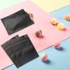 100 Pack Smell Proof Bags 3 x 4 Inch Resealable Mylar Bags Foil Pouch Bag Flat Bag Matte Black view 2