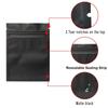 100 Pack Smell Proof Bags 3 x 4 Inch Resealable Mylar Bags Foil Pouch Bag Flat Bag Matte Black view 4