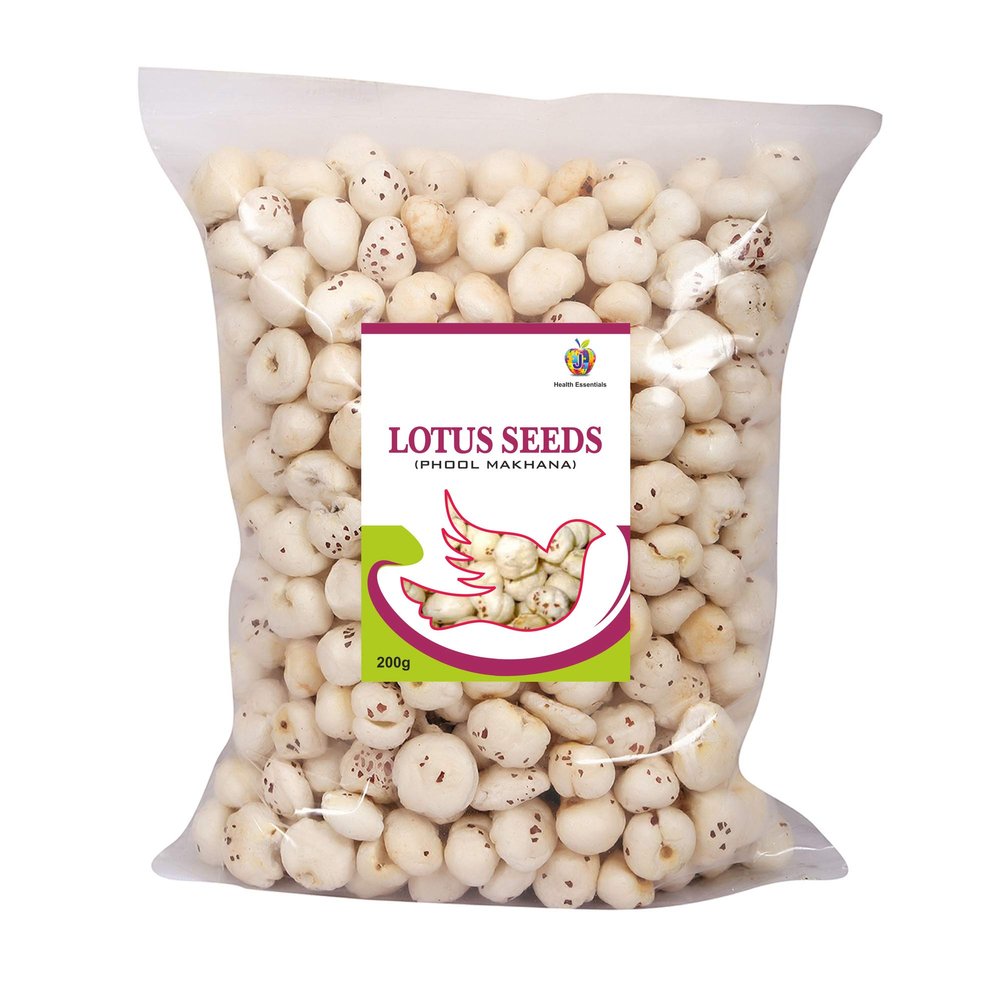 Jioo Organics Lotus Seed Pop / Gorgon Nut Puffed Kernels, Phool Makhana, Fox Nut, 200 g