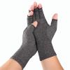 1Pair Soft Arthritis Gloves, Compression Glove for Arthritis for Women and Men,Arthritic Joint Pain Relief, Carpal Tunnel Wrist Support, Fingerless Arthritis Gloves for Computer Typing view 1