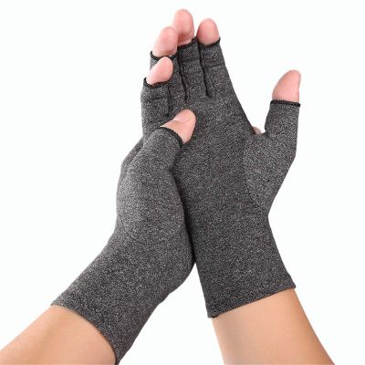 1Pair Soft Arthritis Gloves, Compression Glove for Arthritis for Women and Men,Arthritic Joint Pain Relief, Carpal Tunnel Wrist Support, Fingerless Arthritis Gloves for Computer Typing