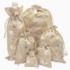 12-Pack 12x16 Reusable Jute Burlap Canvas Gift Bags w. Drawstrings (Silver Stars, X-Large) - for Presents, Party Favors, Retail, Samples by TheDisplayGuys view 3