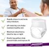 McKesson Ultimate Adult Incontinence Underwear, [14 Count], XL, 58-68 in. Maximum Absorbency, Unisex Bladder Leak Protection, Pull-On Style with Tear-Away Sides, for Postpartum and Incontinence view 3