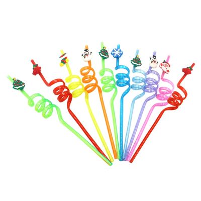 10pcs Disposable Christmas Colorful Drinking Straws Restaurant Bar Beverage Party Supplies Assorted Colors
