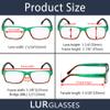READING GLASSES 4 pack Ladies Stylish Colorful Readers for Women Reading (Yellow, 3.50) view 3