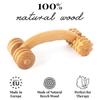 tuuli Accessories Back Massage Muscle Roller Tool Massager for Neck Shoulder Arms Legs Body Wooden 7 x 3 inches view 2