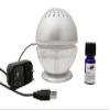 2 Units EcoGecko Little Squirt Glowing Water, Air Revitalizer, Air Freshener, Room Aromatizer, Aroma and Essential Oil Diffuser with 10ML Lavender Oil, Silver view 2