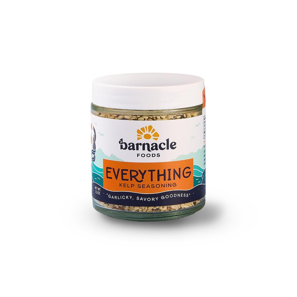 Barnacle Foods Everything Bagel Kelp Seasoning | 2.5 oz. | Classic Bagel Topper | Great for Meat, Tempura Add-In, Scrambled Eggs & Toast| Made in Alaska | 1 Pack
