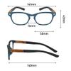 OWN4B Reading Glasses 4 Pack, Vintage Fashion Designer Wood Grain Readers Eyeglasses Readingglasses for Women Men Unisex (4 Pack Green, 4.0) view 3