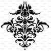 1/4 Sheet ~ Traditional Damask Solo Print Pattern ~ Edible Cake/Cupcake Topper!!! view 1