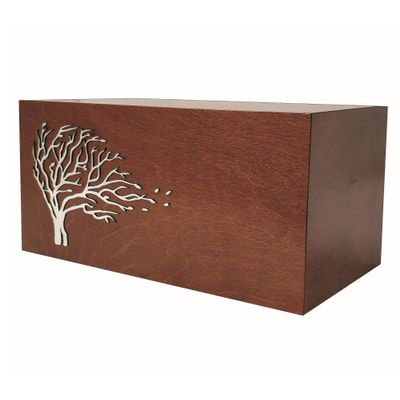 Artistic Adult Cremation Urn for Ashes Funeral urn Unique Memorial with Tree (Brown)