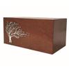 Artistic Adult Cremation Urn for Ashes Funeral urn Unique Memorial with Tree (Brown) view 1