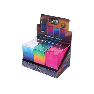 12pc Display - Fujima Gradient Cig Case - 100s / Assorted Colors