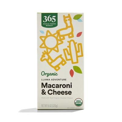 365 by Whole Foods Market, Organic Cheddar Macaroni & Cheese Shapes, Llama Adventure, 6 Ounce