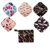 5 Cloth Menstrual Pads 1 Wet Bag XS Panty Liners Reusable Washable (XS Panty Liners, Feather) view 1