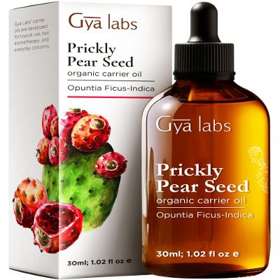 Gya Labs Prickly Pear Seed Oil - 1 Fl Oz - Carrier Oil for Hair, Skin, Face, Scalp & Body Massage